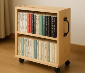 キャスター付き本棚をDIYで押し入れ収納の裏技を紹介 | 家具キューブ