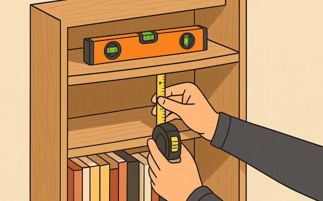 本棚のたわみは突っ張り棒で補強!DIYで簡単に直す方法 | 家具キューブ